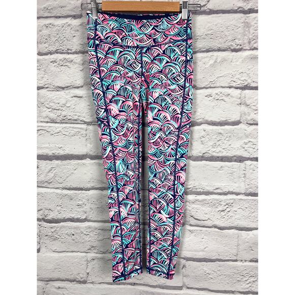 Lilly‎ Pulitzer Women's XS Luxletic Resortwear Neptunes Net Weekender Leggings - Picture 3 of 10